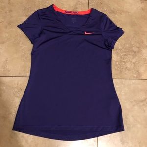 Nike Pro dri-fit Purple Tee